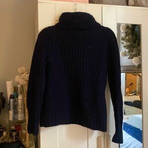 Banana Republic XS warm turtleneck sweater. Color is deep navy